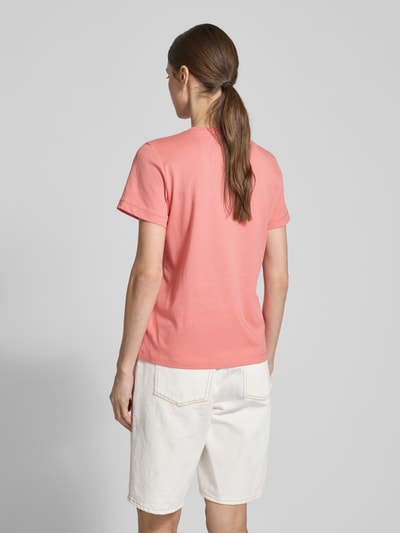 Tom Tailor Regular fit T-shirt van puur katoen Abrikoos - 5