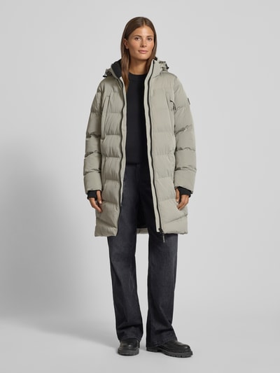 CARS JEANS Steppjacke mit Zweiwege-Reißverschluss Modell 'MAYSAY' Taupe 1