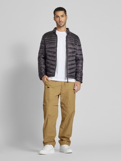 Jack & Jones Gewatteerd jack met opstaande kraag, model 'EHERO' Zwart - 1