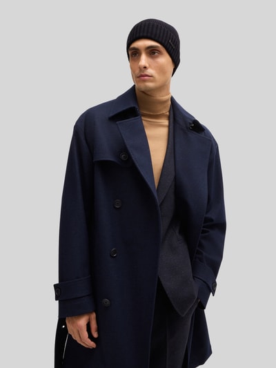 BOSS Muts van pure scheerwol  Donkerblauw - 1