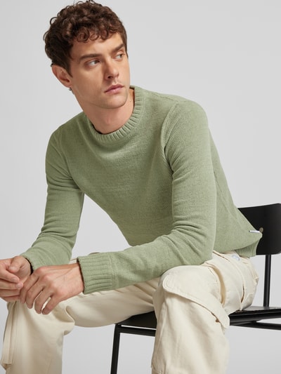 Only & Sons Gebreide pullover met ronde hals, model 'SETHAN' Lichtgroen - 3