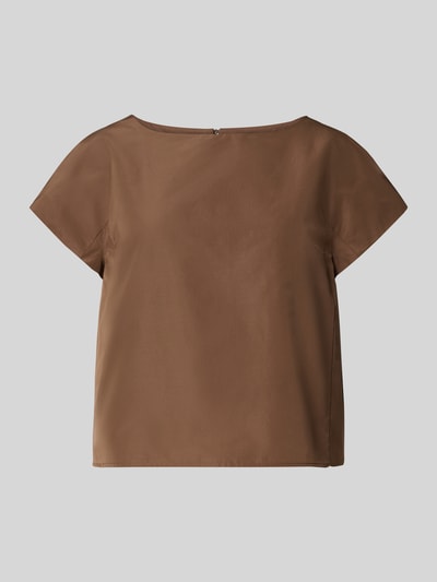 Weekend Max Mara Boxy Fit Top mit abgerundetem Saum Modell 'PARANA' Dunkelbraun 2