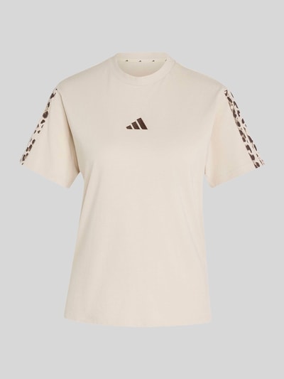 adidas Sportswear Regular Fit T-Shirt aus reiner Baumwolle mit Logo-Print Sand 2