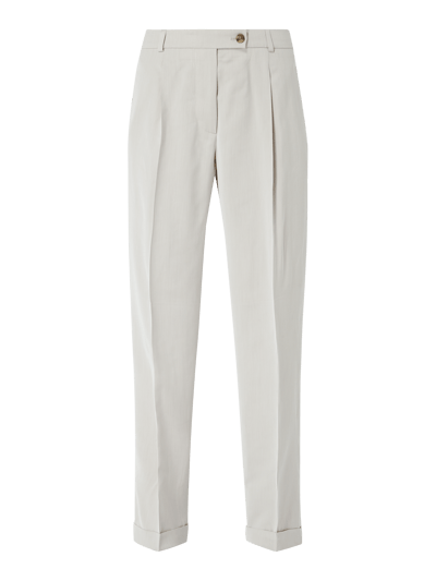 BOSS Bundfaltenhose in gerader Passform  Beige 2