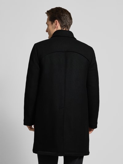 Drykorn Korte vacht met draaischijf en knoppenpaneel 'SKOPJE'-model Zwart - 5