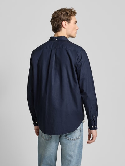 Forét Vrijetijdsoverhemd met knoopsluiting Marineblauw - 5