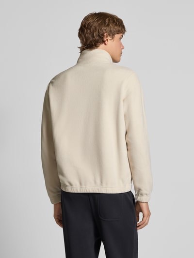 Jack & Jones Fleecepullover mit Känguru-Tasche Modell 'SOHO HALFZIP FLEECE' Offwhite 5