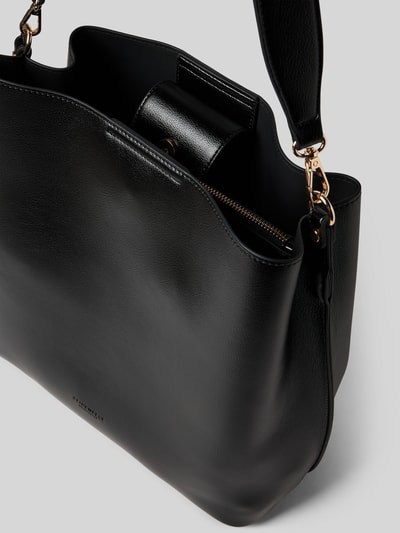 Seidenfelt Handtasche mit Schulterriemen Modell 'ALUNDA HOBO' Black 5