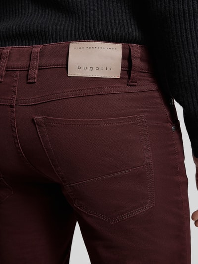 bugatti Modern Fit Hose im 5-Pocket-Design Bordeaux 3