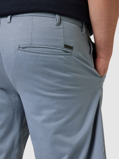 Jack & Jones Plus Korte PLUS SIZE chino met vaste omslag aan de pijpen, model 'BOWIE' Blauw - 3