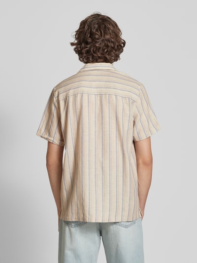 Pepe Jeans Regular Fit Freizeithemd Baumwoll-Leinen-Mix Modell 'ALTEA' Beige 5
