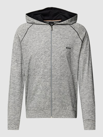 BOSS Sweatjacke mit Kapuze Modell 'Mix&Match' Silber 2