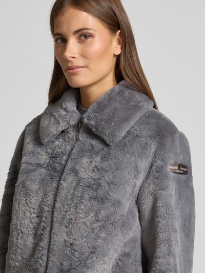 Frieda & Freddies Jacke aus Kunstfell Modell 'XAVI' Dunkelgrau 3