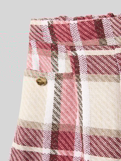 Mayoral Regular Fit Bermuda mit Lanawoll-Anteil und Allover-Print Rot 2