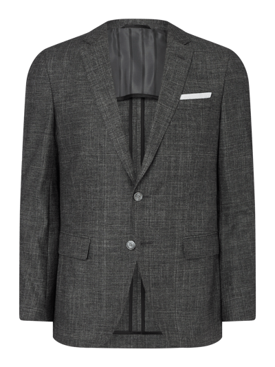 BOSS Slim Fit 2-Knopf-Sakko aus Schurwollmischung Modell 'Hartlay'  Anthrazit 1