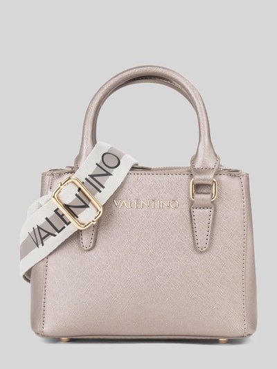 Valentino Bags Umhängetasche mit Logo-Detail Modell 'ZERO' Metallic Rosa 1