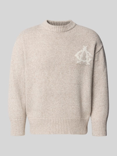 ANOTHER COTTON LAB Strickpullover mit Stehkragen Beige 2