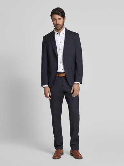 Jake*s Slim Fit Business-Hemd mit Knopfleiste Weiss 1