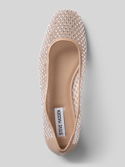 Steve Madden Ballerinas mit Allover-Strasssteinbesatz Modell 'AUDEN' Sand 3