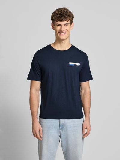 JACK & JONES T-Shirt mit Label-Print Modell 'CORP' Royal 4