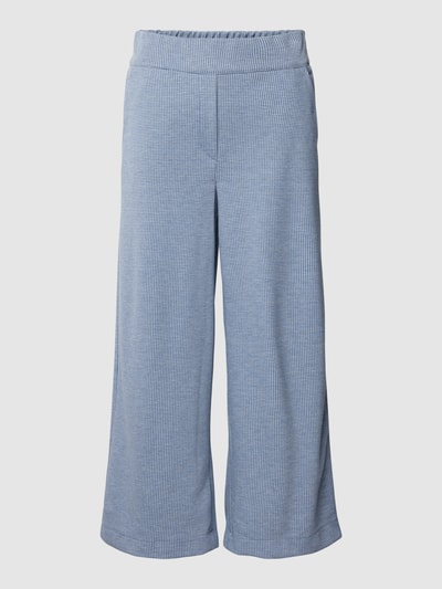 Jake*s Casual Culotte mit feinem Allover-Muster Jeansblau 2