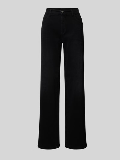 Cambio Wide leg jeans in 5-pocketmodel, model 'AIMEE' Zwart - 2