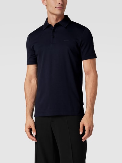 BOSS Poloshirt met merkopschrift Donkerblauw - 4