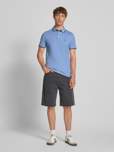 Jack & Jones Slim Fit Poloshirt mit Logo-Stitching Modell 'PAULOS' Royal 1