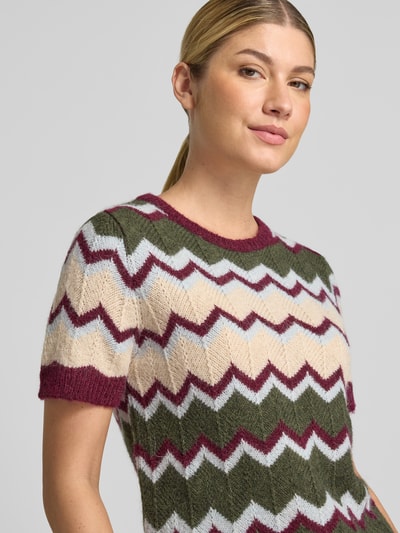 miss goodlife Strickshirt mit Rundhalsausschnitt Mittelbraun 3