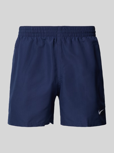 Nike Badehose mit Label-Print Dunkelblau 1