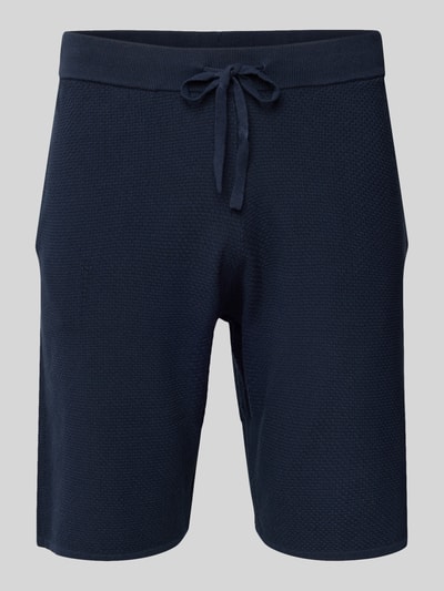 Christian Berg Men Sweatshorts mit Strukturmuster Marine 2