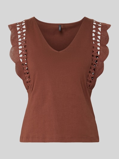 VERO MODA Regular Fit Top aus reiner Baumwolle Modell 'GABBY' Bordeaux 2