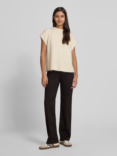 Angels Stoffen broek met 5-pocketmodel, model 'LARA' Zwart - 1