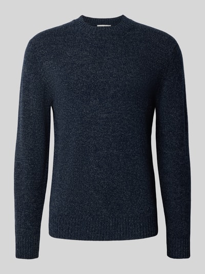 Casual Friday Gebreide pullover met ribboorden, model 'BRIAN' Marineblauw gemêleerd - 2