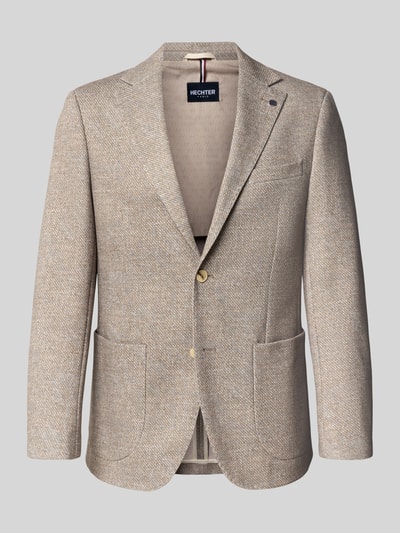 HECHTER PARIS 2-knoops colbert met reverskraag Beige - 2