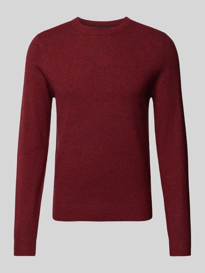 MCNEAL Gebreide pullover met ronde hals Donkerrood gemêleerd - 1