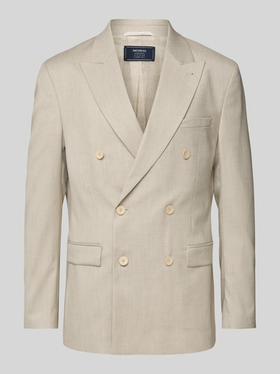 MCNEAL Slim Fit Sakko mit Pattentaschen Beige 2