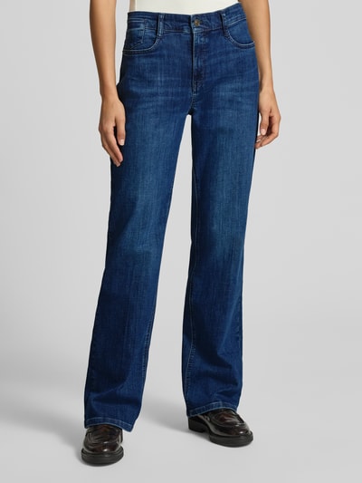 MAC Flared jeans met 5-pocketmodel, model 'Laura' Donkerblauw - 4