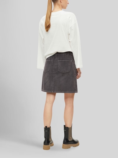 s.Oliver RED LABEL Mini-Rock aus reiner Baumwolle mit Cordstruktur Graphit 5
