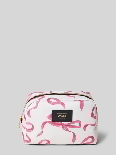 WOUF Kosmetiktasche mit Label-Badge Modell 'Rita' Rosa 1