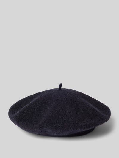 Loevenich Baskenmütze aus reiner Wolle Dunkelblau 1