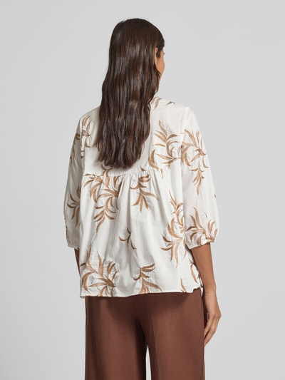 Milano Italy Regular Fit Bluse mit 3/4-Arm Black 5