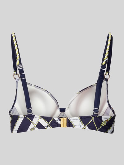 Marie Jo Bikini-Oberteil mit Allover-Muster Modell 'Majestic Blue' Dunkelblau 3