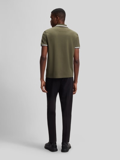 BOSS Green Koszulka polo o kroju regular fit z czystej bawełny model „PADDY” Antracytowy 5