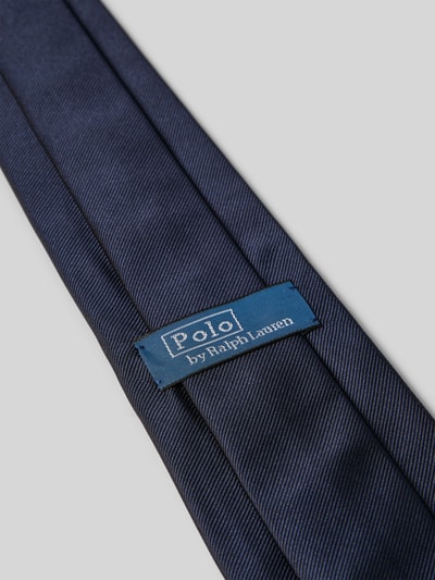 Polo Ralph Lauren Krawat jedwabny z wyhaftowanym logo Granatowy 3