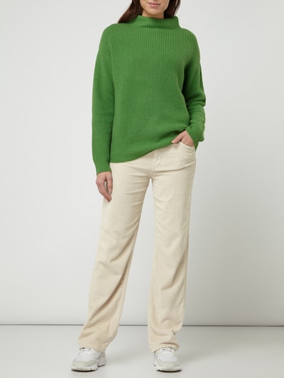 Jake*s Casual Pullover van kasjmier Grasgroen - 1