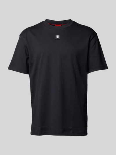 HUGO Regular Fit T-Shirt aus reine Baumwolle Modell 'DALILE' Black 2