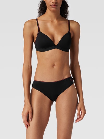 HUGO BH mit Label-Print Modell 'Underwire' Black 1