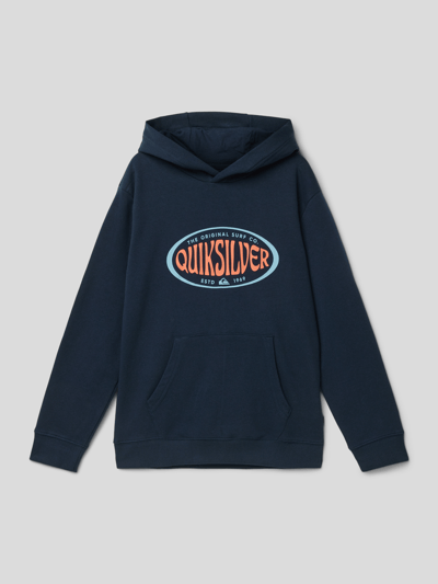 Quiksilver Hoodie mit Label-Print Modell 'IN CIRCLES' Marineblau 1