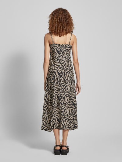 Only Maxi-jurk met all-over print, model 'NOVA LIFE VIS ALEXA' Zand - 5